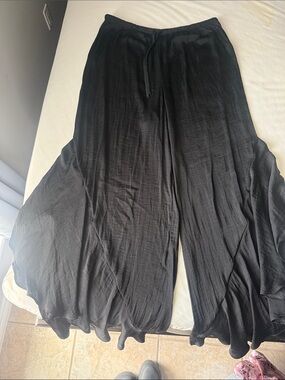 Victoria's Secret Black Flowing Pajama Pants